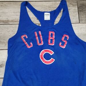 Pink Victorias Secret Cubs MLB womens tank top SP Read
